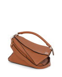 Puzzle Small Satchel Bag, Tan