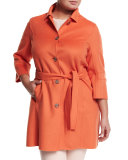 Narcisco Wool-Blend Coat, Plus Size