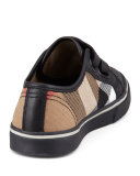 Check Double-Strap Sneaker, Toddler Sizes