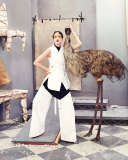 Asymmetric Button-Front 2-In-1 Vest, Off White