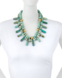 Amazonite and Turquoise Double-Strand Necklace
