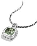 Albion Pendant with Prasiolite and Diamonds