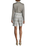 Rivington Striped Shorts, Mica/Multi