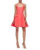 Sleeveless Flared Party Dress, Poppy