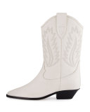 Dallin Leather Western Boot, White