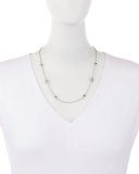 New World Turquoise & Quartz Doublet Station Necklace with Diamonds