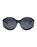 Jane Round Monochromatic Sunglasses
