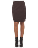 Massai-Side Layered A-Line Skirt, Date