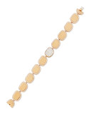18k Rose Gold Diamond African Jade Collection Bracelet