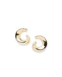 18K Classico Snail Hoop Earrings