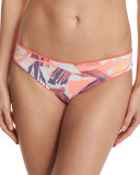 Starfish Hue Reversible Hipster Swim Bottom, Orange