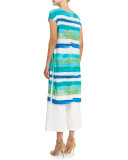 Watercolor Striped Tabard