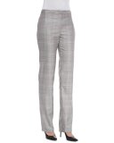 Tovah Glen-Check Classic Trousers, Black