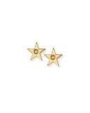 Star Bezel-Diamond Stud Earrings