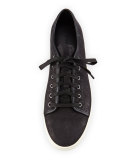 Austin Leather Low-Top Sneaker, Black 
