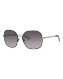 carlisa oversized gradient sunglasses