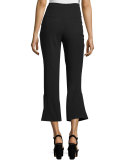 High-Waist Cropped Flare Pants