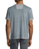 Skull Graphic Short-Sleeve T-Shirt, Indigo