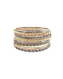 Shallon Mixed-Metal Stacking Bracelets, Set of 12