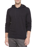 Slub Pullover Hoodie, Black