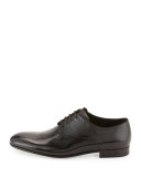 Textured Patent Leather Oxford, Black
