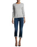 Sonoma Straight-Leg Cropped Roll-Cuff Jeans