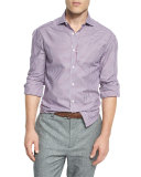 Basic-Fit Check Sport Shirt, Red