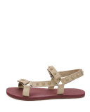 Rockstud Sport Sandal, Tan