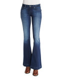 Ferris Low-Rise Flare-Leg Jeans, Canal