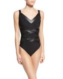 Max Rev It One-Piece Swimsuit, Black