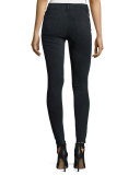 No. 1 Super Skinny Ultra High-Rise Ankle Jeans, Battle