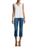 Brighton Blue Wash Cropped Jeans 