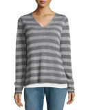 Organic Linen Striped Sweater 