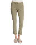 Low-Rise Skinny Jeans, Green Tea