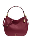 Nomad Leather Hobo Bag, Burgundy