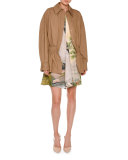 Long-Sleeve Landscape-Print Swing Dress, Multi