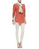 Sueded Organic-Stretch Sateen Jeans 