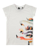 Rozalia Bird-Print T-Shirt, Sizes 3-10