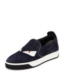 Monster Slip-On Skate Sneaker, Blue