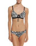 Adele Printed Keyhole Swim Top