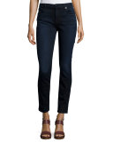 Riche Touche Skinny Ankle Jeans, Dark Blue