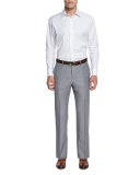 Super 150s Wool Trousers, Gray