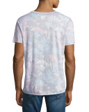 Paloma Tropical Leaf V-Neck T-Shirt, Multicolor