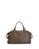 Slouchy Leather Duffel Bag, T Moro