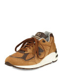 Men's 990v2 Suede & Leather Sneaker, Brown/White