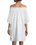 Felina Off-The-Shoulder Dress, White