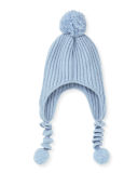 Kids' Ribbed Cashmere Corkscrew Hat