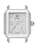 18mm Deco Diamond Swan Watch Head in Stainless Steel