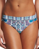 Paros Charmer Paisley Printed Hipster Swim Bottom