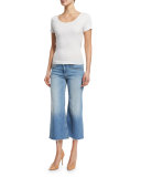 The Gaucho Mid-Rise Cropped Jeans, Jan